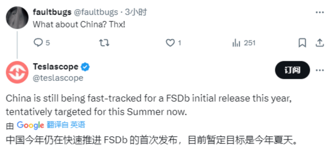 FSD进入中国市场的时间及影响