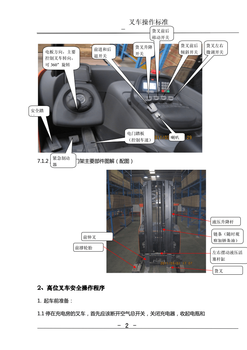 侧位高叉叉车视频教学